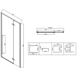Душевой уголок Vincea Slim-N 90x90 VSR-5SN9090CL