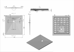 Душевой поддон из искусственного камня Vincea 100x90 VST-4SR9010G