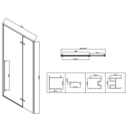 Душевой уголок Vincea Slim-N 100x90 VSR-5SN9010CL