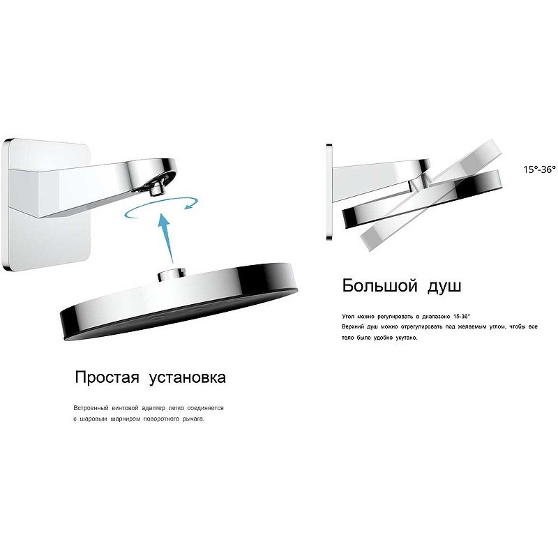 Душевая система Vincea Inspire VSFW-3I22MT2RGM с термостатом