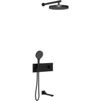Душевая система Vincea Inspire VSFW-432TI2MB с термостатом