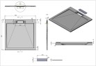 Душевой поддон из искусственного камня Vincea 90х90 VST-4SRL9090G
