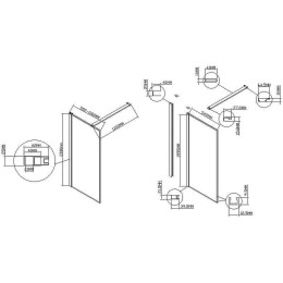 Душевая перегородка Vincea Walk-In 100 VSW-1HS100CLGM
