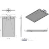 Душевой поддон из искусственного камня Vincea 160x90 VST-4SRL9016A