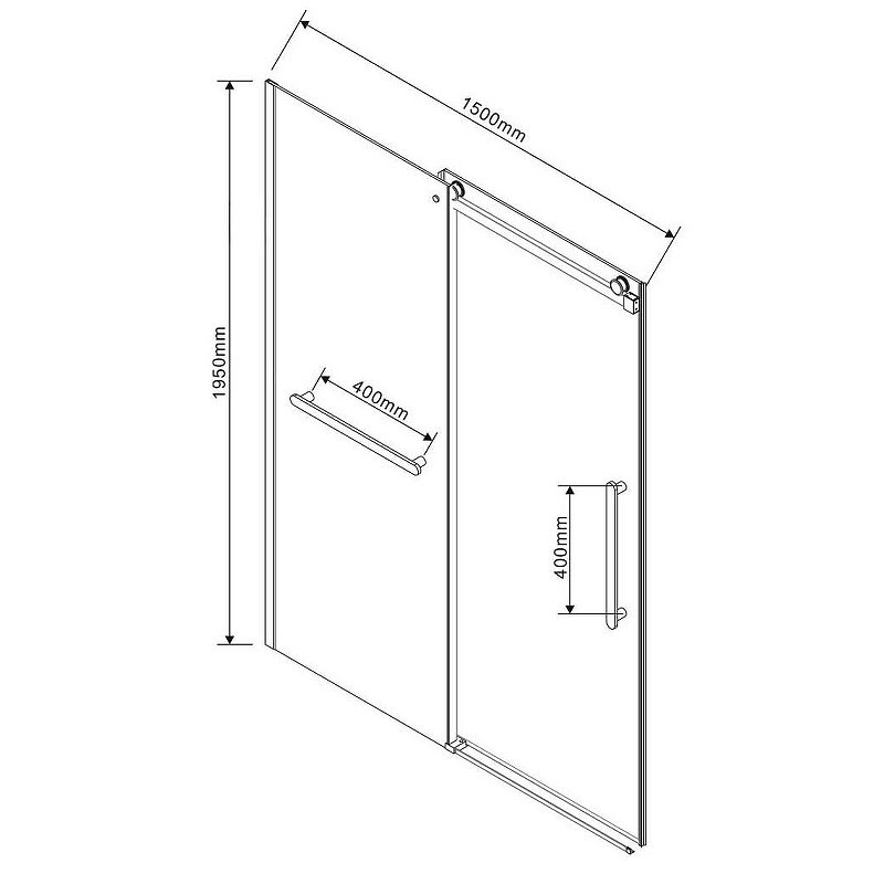 Душевая дверь Vincea Como Soft 150 VDS-1CS150CL