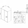 Душевой уголок Vincea City 120х90 VSR-5CT9012MT