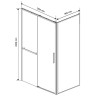 Душевой уголок Vincea Slim Soft 120x80 VSR-1SS8012CLGM