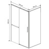 Душевой уголок Vincea Slim Soft 140x80 VSR-1SS8014CLGM