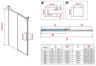 Душевая дверь Vincea Stella 110 VDS-1ST110CLB