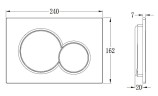 Кнопка смыва Vincea VFP-202CH