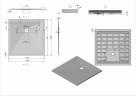 Душевой поддон из искусственного камня Vincea 100x100 VST-4SR1010W