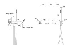 Смеситель для ванны Vincea Аура (Aura) VBTW-6AU1GM