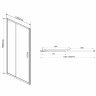 Душевая дверь Vincea Garda 130 VDS-1G130CLGM