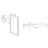 Душевая дверь Vincea Garda 115 VDS-1G115CLG