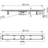 душевой лоток Vincea Almira Jasmin 60 SAY.605.60.P.DUZ