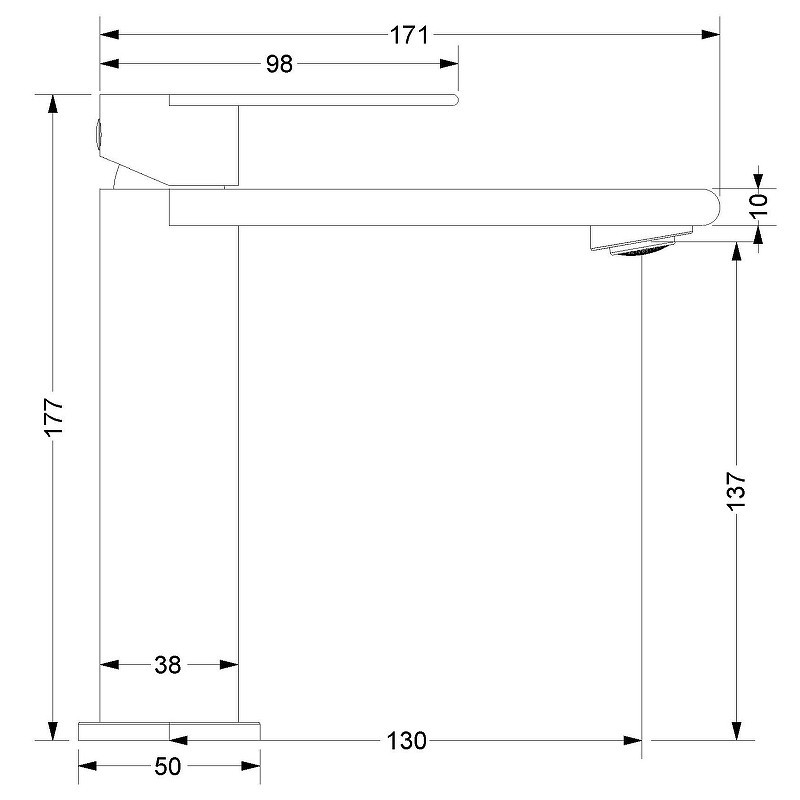 Смеситель для раковины Vincea Vogue (SS) VBF-2VS1BN