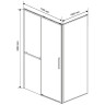Душевой уголок Vincea Slim Soft 110x100 VSR-1SS1011CLGM
