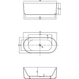 Акриловая ванна Vincea 170x80 VBT-426-1700