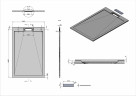 Душевой поддон из искусственного камня Vincea 160x90 VST-4SRL9016W