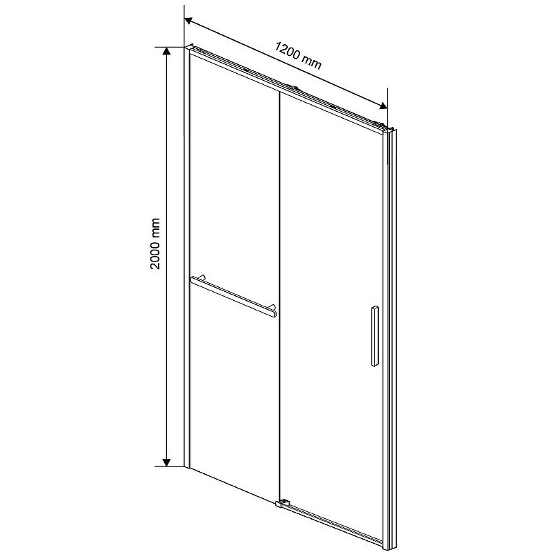 Душевая дверь Vincea Slim Soft 120 VDS-1SS120CL