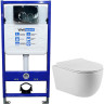 Комплект унитаза Vincea Evo Rimless VT1-34S с инсталляцией WellWant Standart 50 WWISI1110B
