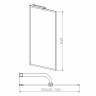 Шторка на ванну Vincea 70x140 VSB-41700CLG