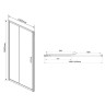 Душевая дверь Vincea Garda 140 VDS-1G140CLG
