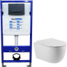 Комплект унитаза Vincea Evo Rimless VT1-34S с инсталляцией WellWant Standart 50 WWISI111BB