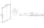 Душевая дверь Vincea Arno 120 VPS-1A120CG