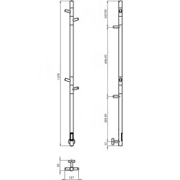 Электрический полотенцесушитель Vincea 15х140 VTD-1DCE