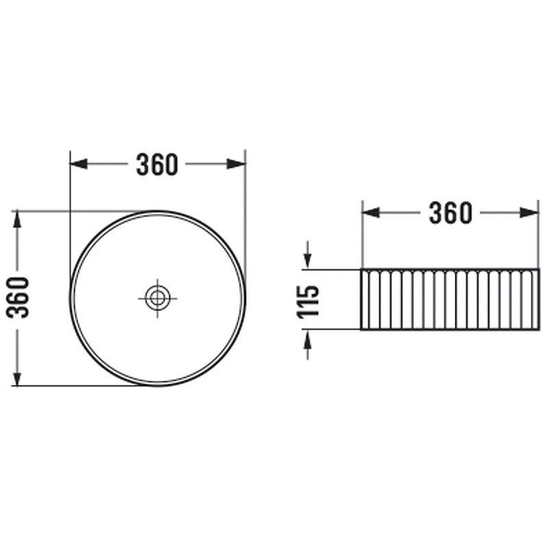Раковина-чаша Vincea 36 VBS-501