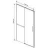 Душевая дверь Vincea Slim Soft 140 VDS-1SS140CL