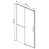 Душевая дверь Vincea Slim Soft 110 VDS-1SS110CLGM