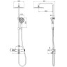 Душевая система Vincea Rim VSFS-2RM1BG