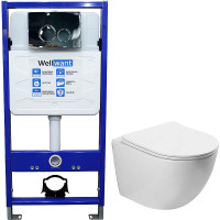 Комплект унитаза Vincea Globo VT1-14S с инсталляцией WellWant Standart 50 WWISI1110B