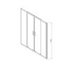 Душевая дверь Vincea Alpha 170 VDS-3AL2170CL