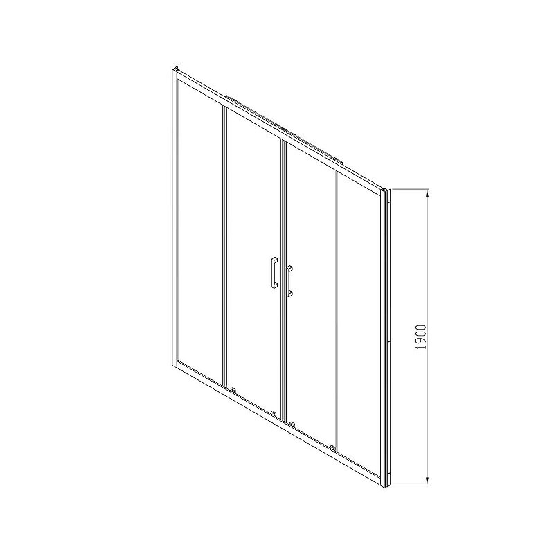 Душевая дверь Vincea Alpha 170 VDS-3AL2170CL