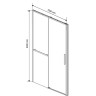Душевая дверь Vincea Slim Soft 120 VDS-1SS120CLGM