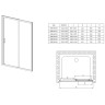 Душевая дверь Vincea Alpha 110 VDS-3AL110CLB
