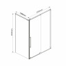 Душевой уголок Vincea Arno 120х100 VSR-1A1012CL