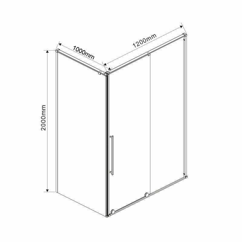 Душевой уголок Vincea Arno 120х100 VSR-1A1012CL