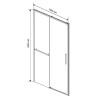 Душевая дверь Vincea Slim Soft 140 VDS-1SS140CLGM