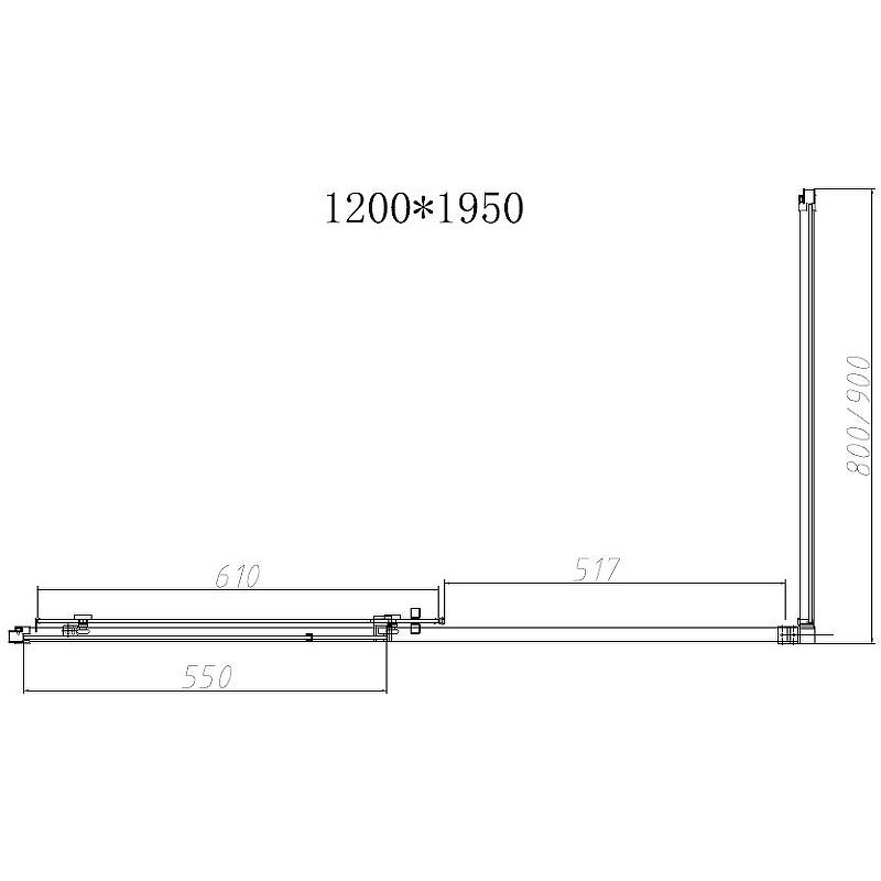 Душевой уголок Vincea Slim-N 120x90 VSR-4SN9012CLG