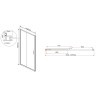 Душевая дверь Vincea Garda 145 VDS-1G145CLB