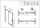 Душевая дверь Vincea Ультима (Ultima) 140 VDS-7UL140CLG