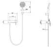 Смеситель для ванны Vincea ТГ (TG) VTFW-5TG2GM