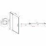 Душевая дверь Vincea Extra 110 VDP-1E1011CLGM