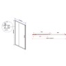 Душевая дверь Vincea Garda 110 VDS-1G110CLGM