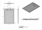 Душевой поддон из искусственного камня Vincea 120x80 VST-4SRL8012W