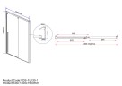 Душевая дверь Vincea Lugano 130 VDS-1L130CLB-1